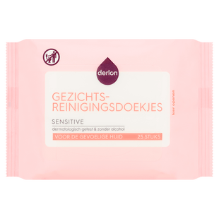 Derlon Gezichtsreinigingsdoekjes Sensitive