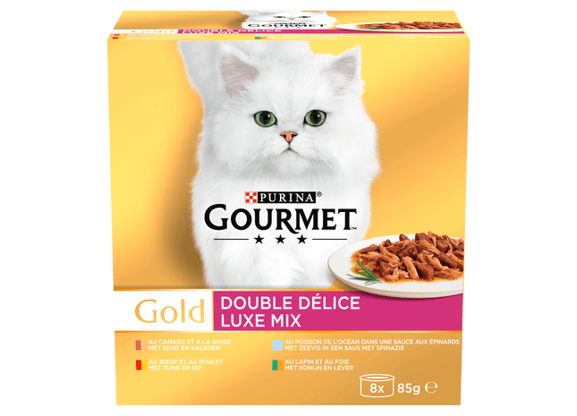Gourmet Gold Luxe Mix Katzenfutter Nassfisch/Fleisch