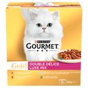 Gourmet Gold Luxe Mix kattenvoer nat vis/vlees