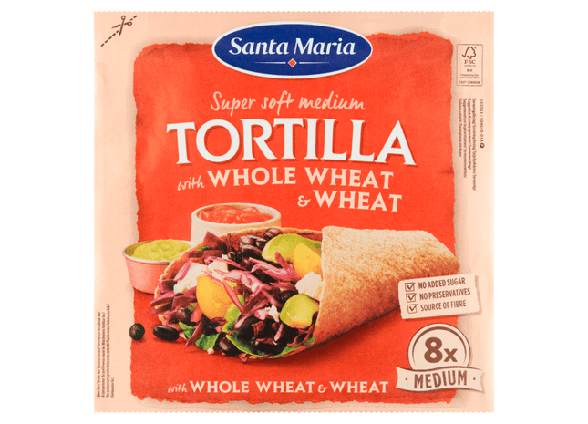 Santa maria Tortilla wrap met volkorentarwe M 8st