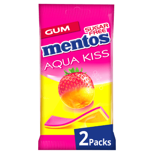Mentos Aqua Kiss Strawberry - Mandarin 2-pack