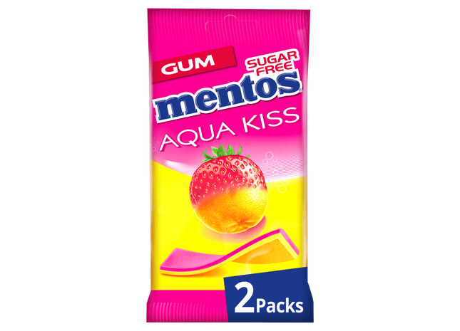 Mentos Aqua Kiss Strawberry - Mandarin 2-pack