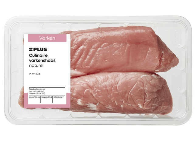 Culinaire varkenshaas naturel 2 stuks