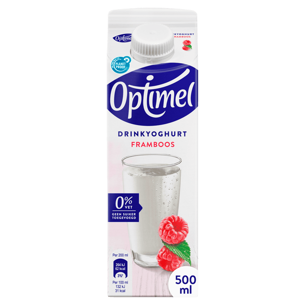 Optimel Drink framboos 0% vet