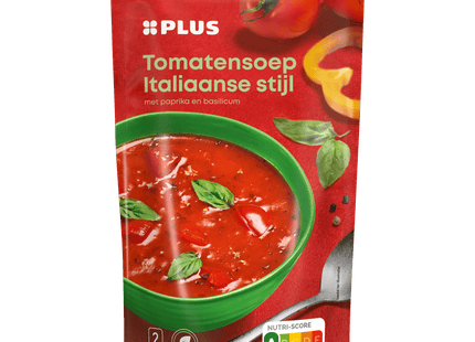 Soep in Zak Italiaanse Tomaat