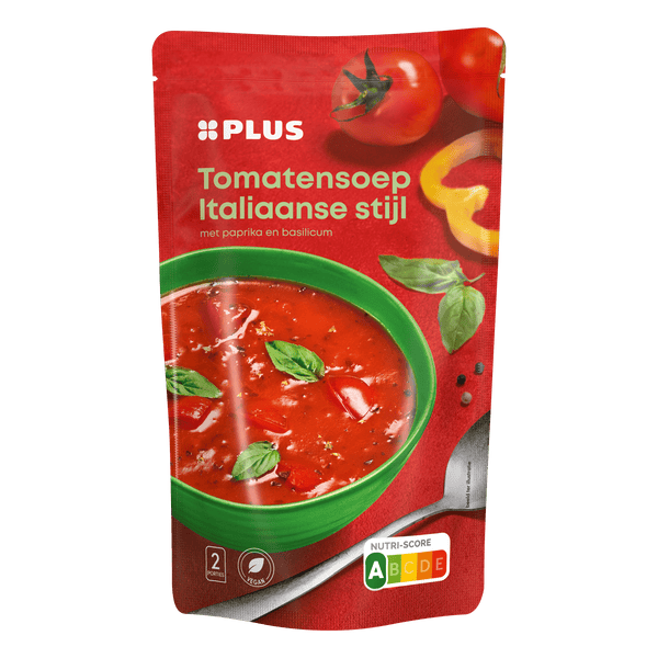 Soep in Zak Italiaanse Tomaat