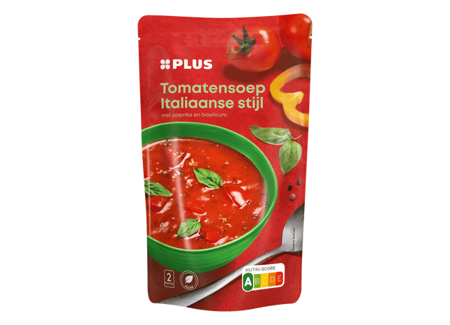 Soep in Zak Italiaanse Tomaat