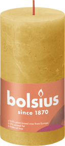 Bolsius Rustikale Stumpenkerze 130/68 Wabenmuster