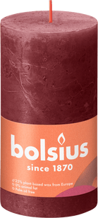 Bolsius Rustiek stompkaars 130/68 Velvet Red
