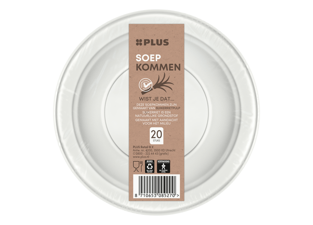 Schaaltje rond 350ml bagasse