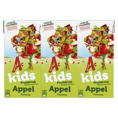 Apple juice drink cartons