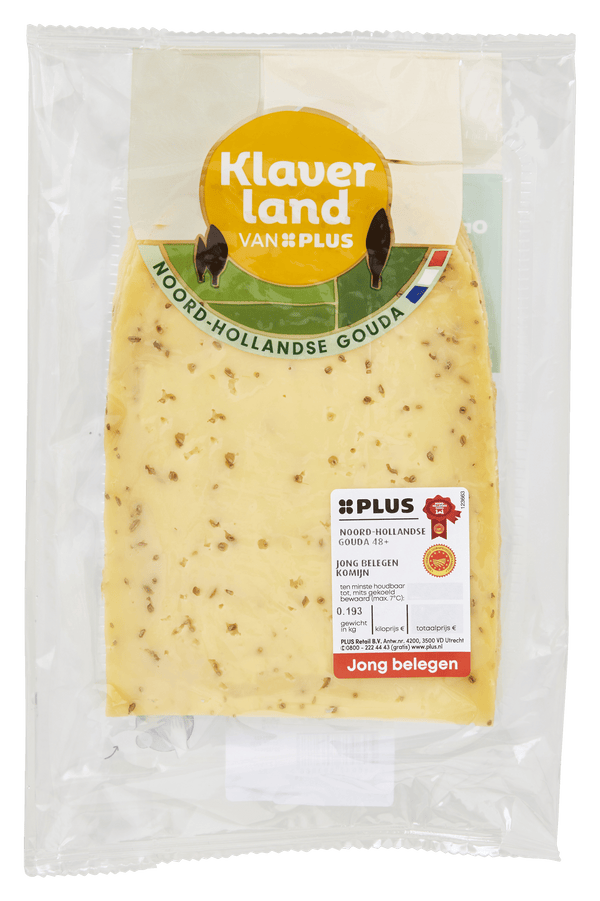 Klaverland Young Matured Cumin Cheese 48+ Slices