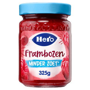 Hero Jam Minder Zoet Frambozen