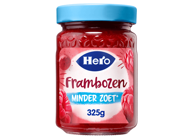 Hero Jam Minder Zoet Frambozen