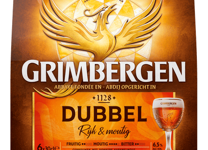 Grimbergen Double abbey beer bottle