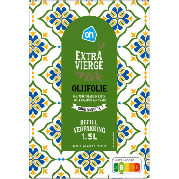 Extra vierge olijfolie navulverpakking