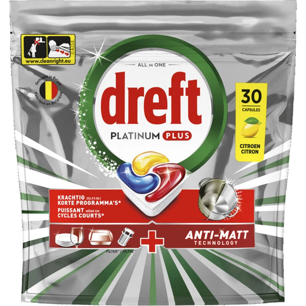 Dreft Platinum plus vaatwastabletten citroen