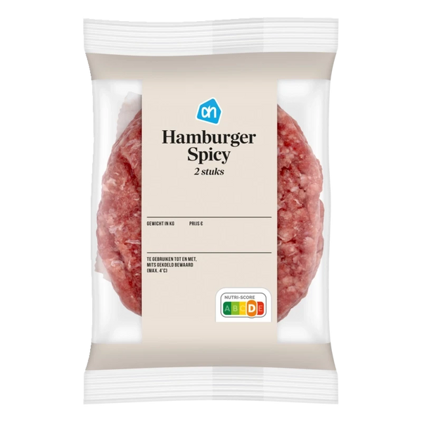 Burger spicy 2 stuks