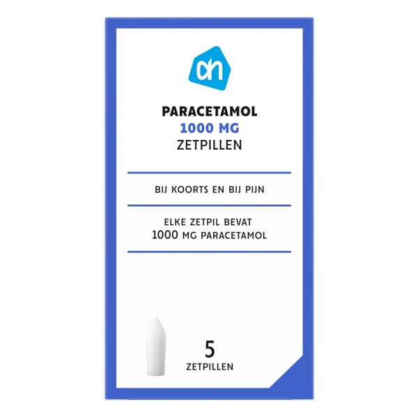 Paracetamol zetpillen 1000mg