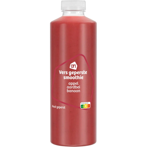 Vers geperste smoothie appel aardbei