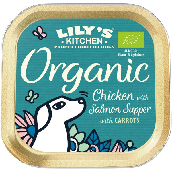 Lily's Kitchen Organic chicken with salmon and carrots