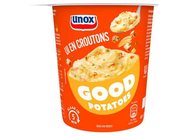 Unox Good potatoes ui croutons