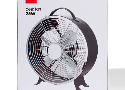 table fan retro black Ø25.8cm