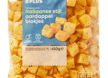 Italian style potato cubes