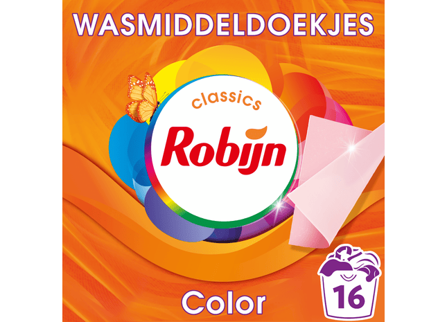 Robijn Wasmiddeldoekjes Color