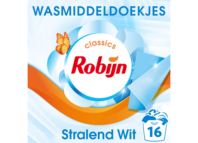 Robijn Wasmiddeldoekjes Stralend Wit