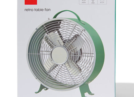 table fan retro Ø25.8cm green