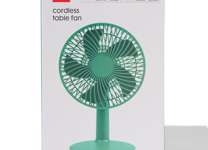 table fan wireless silent green Ø16cm