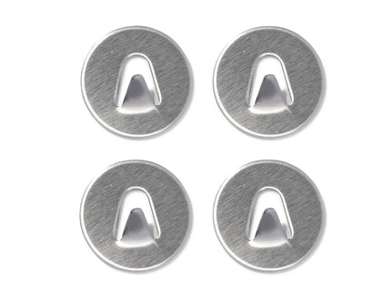 adhesive hooks stainless steel - 4 pcs