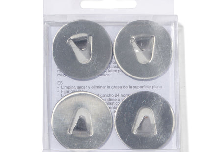 adhesive hooks stainless steel - 4 pcs