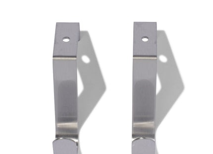 stainless steel door hooks - 2 pcs