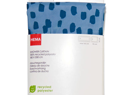 shower curtain recycled polyester drops 180x200