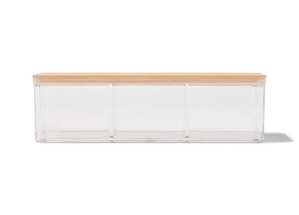 organizer transparent with lid 9x12.5x6.8