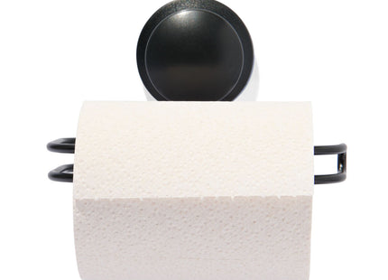 toilet roll holder with suction cup black