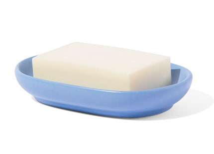 soap dish Ø8x15 matt ceramic blue