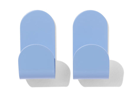 adhesive hooks blue - 2 pieces