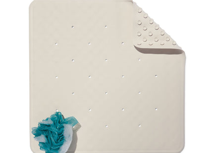 bath mat 53x53 rubber anti-slip white