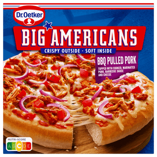 Dr. Oetker Big Americans pizza BBQ Pulled pork