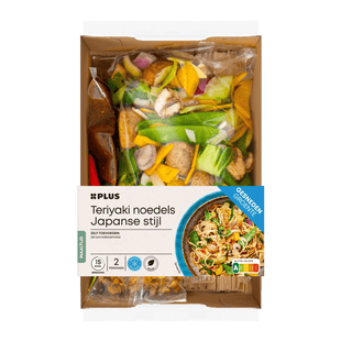 Gesneden verspakket Noedels Teriyaki