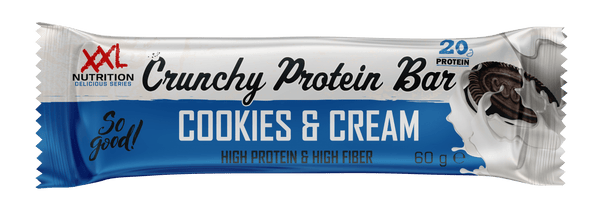 XXL Nutrition Knuspriger Proteinriegel Cookies & Cream