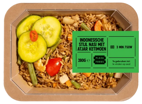Plaza Foods Indonesische nasi met atjar ketimoen