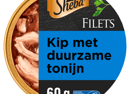 Sheba Filets Tonijn en kip in saus