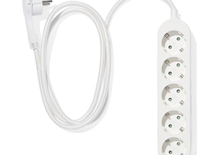 power strip 5x 1.5m white