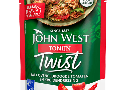 John West Tonijn Twist Gedroogde Tomaat&Kruiden