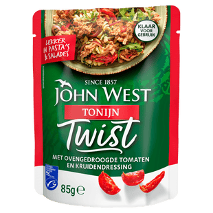 John West Tonijn Twist Gedroogde Tomaat&Kruiden