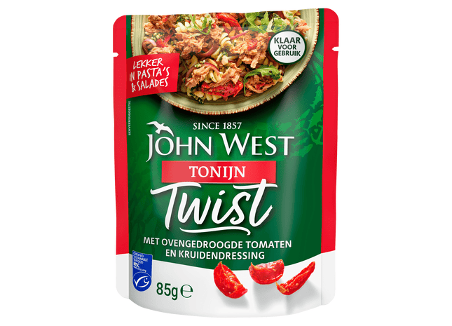 John West Tonijn Twist Gedroogde Tomaat&Kruiden